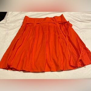LONDONJEAN Bright Orange A-Line Skirt